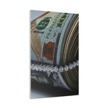 Money Band Matte Canvas, Stretched