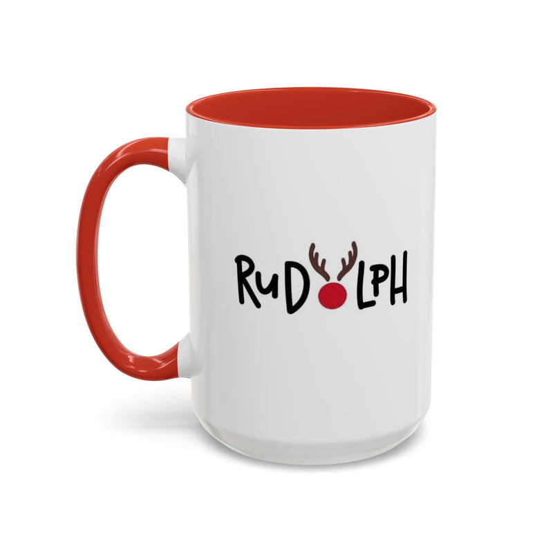 Rudolf Reindeer Accent Coffee Mug (11, 15oz)