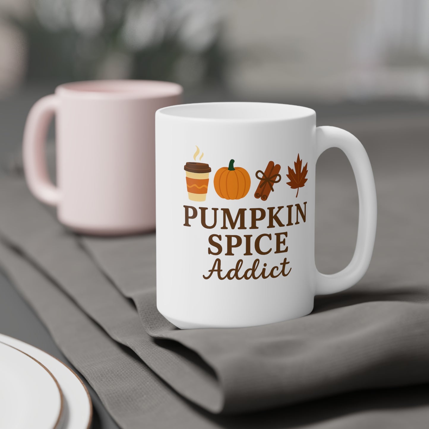 Pumpkin Spice Addict Ceramic Mug (11oz, 15oz, 20oz)
