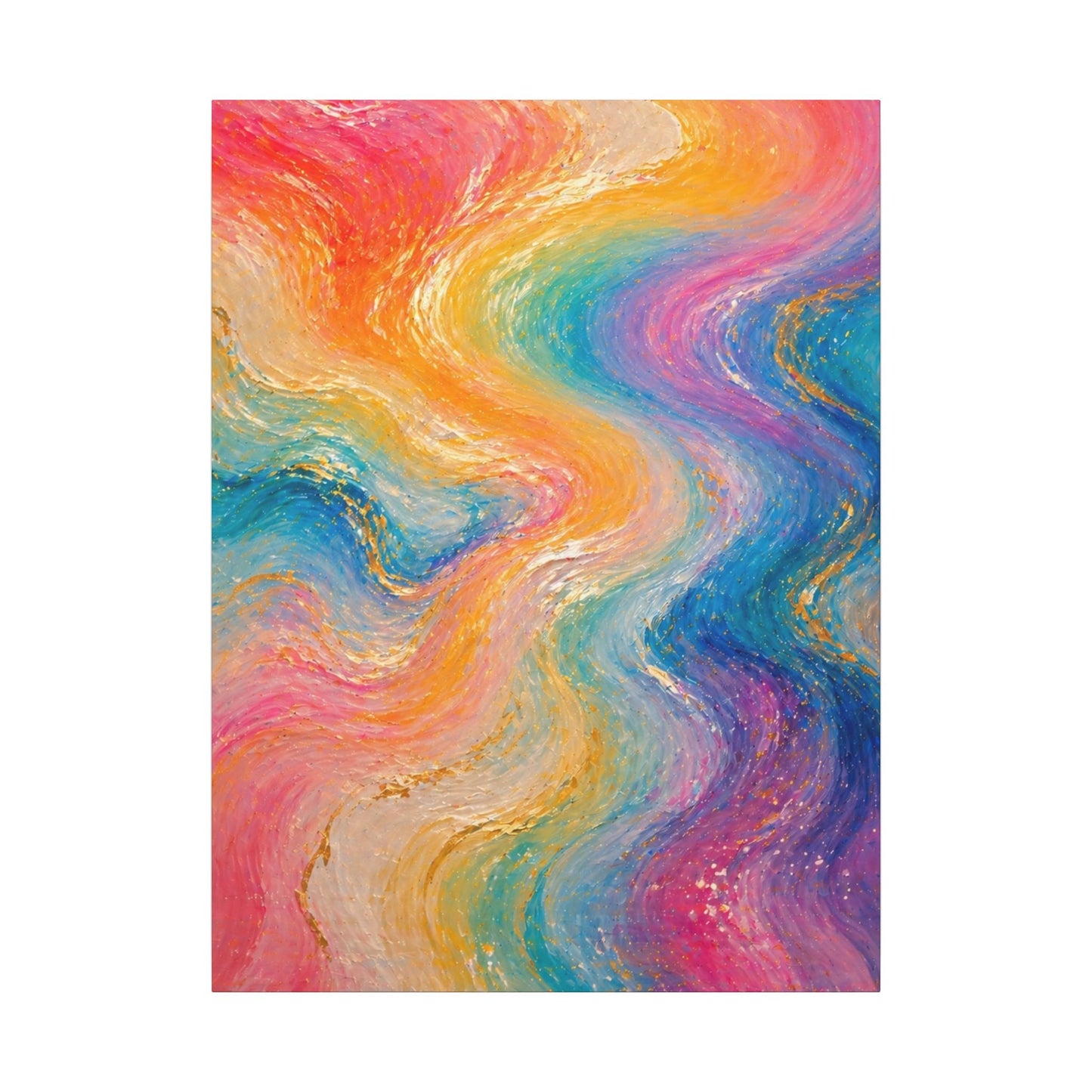 Rainbow Wave — Matte Canvas Wall Art