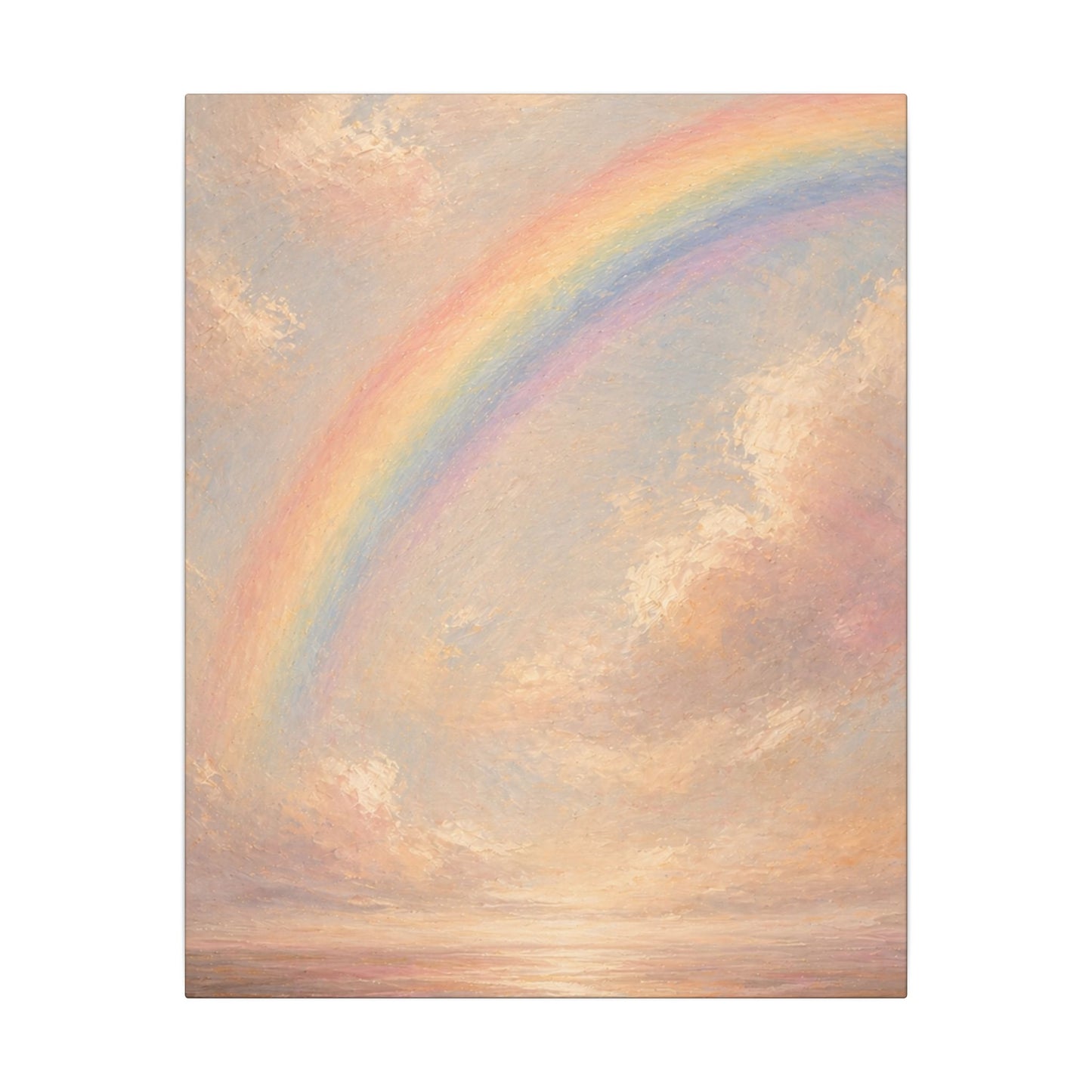 Rainbow Horizon Canvas Print — Matte Stretched Canvas
