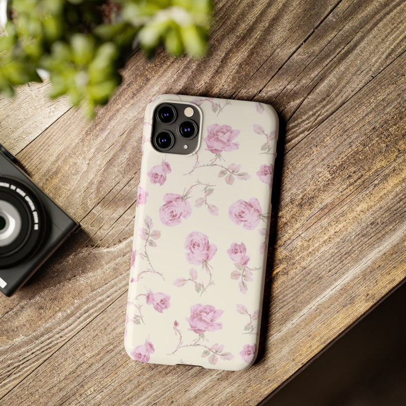 Lavender Rose Slim iPhone Case