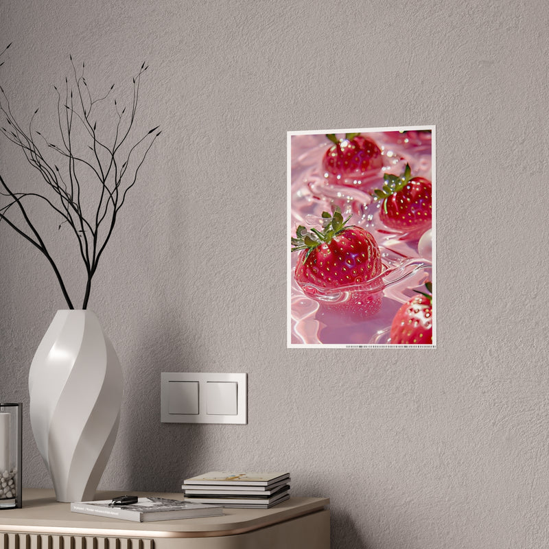 Strawberry Pools Gloss Poster