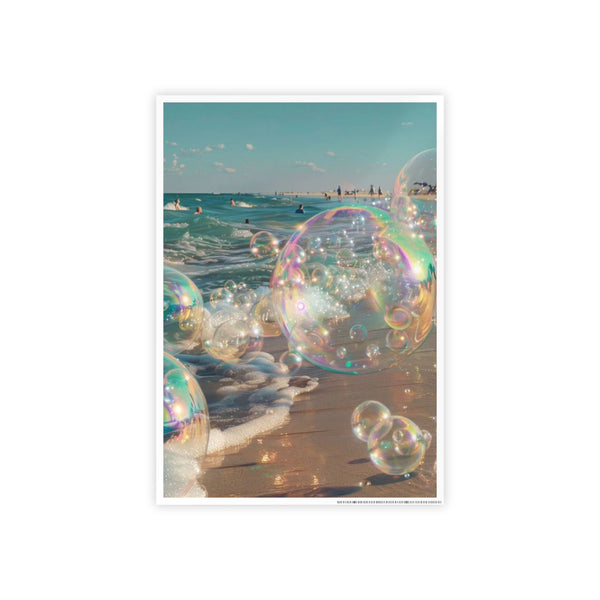 Bubble Beach Gloss Poster