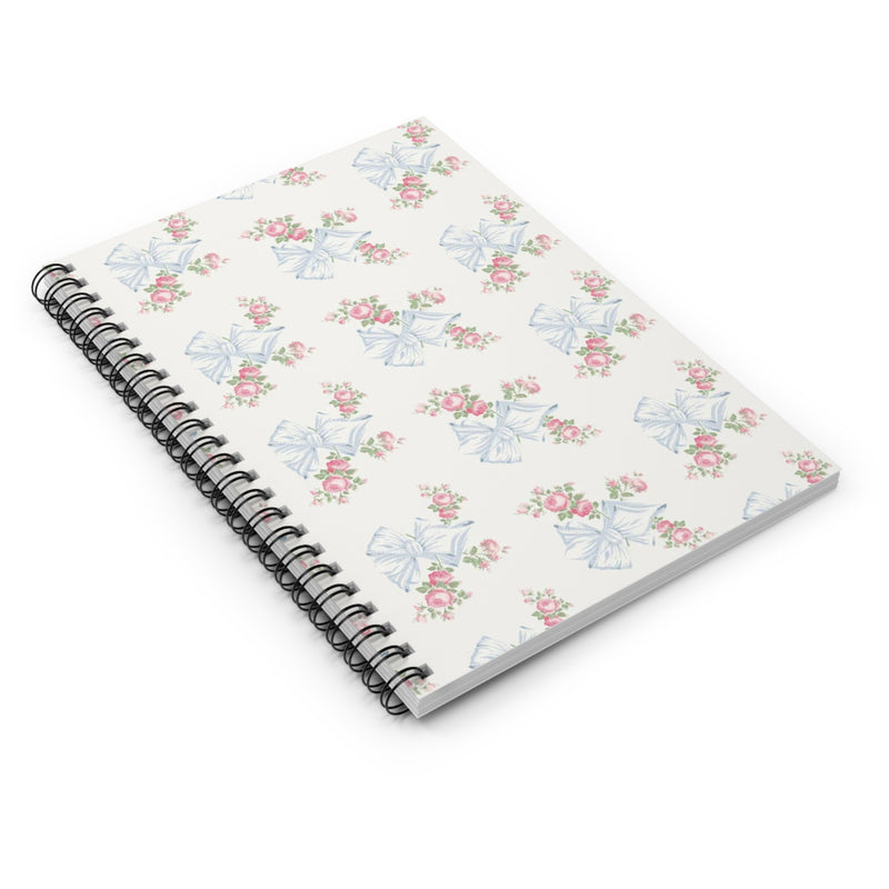 Rosa Beaux Blue Spiral Notebook - Ruled Line