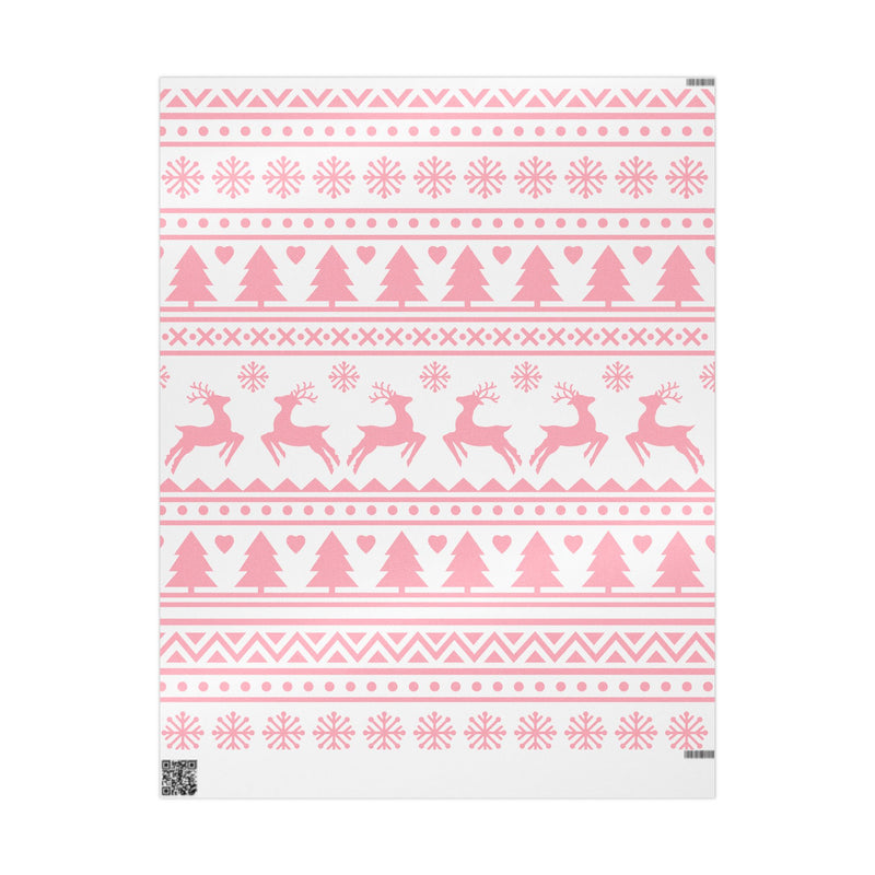 Pink Christmas Noel Wrapping Papers