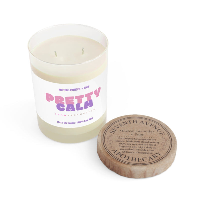 Pretty Calm Minted Lavender Sage Scented Candle