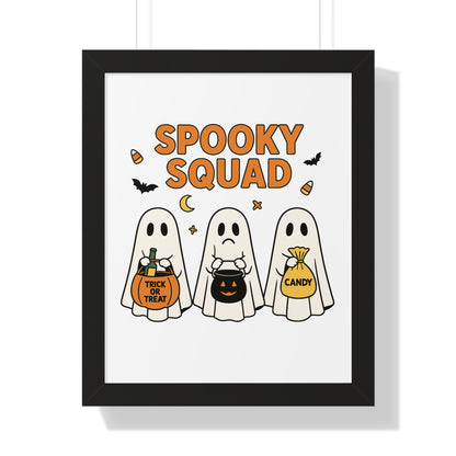 Spooky Squad Trick or Treat Framed Poster (Black or White Frame)
