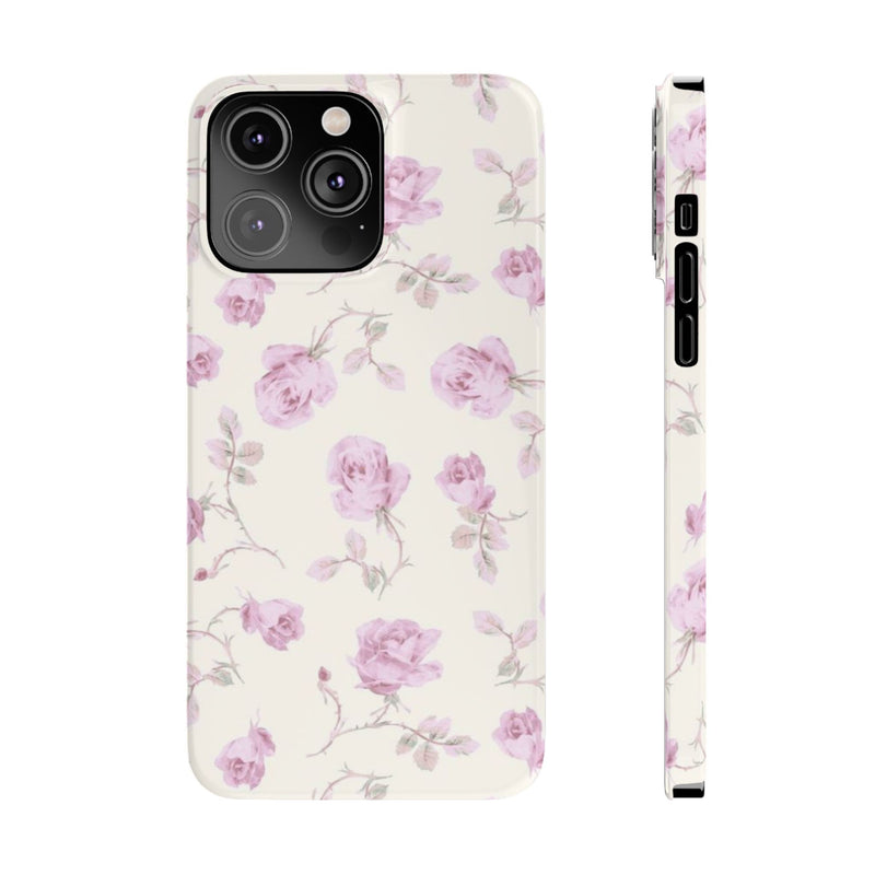 Lavender Rose Slim iPhone Case