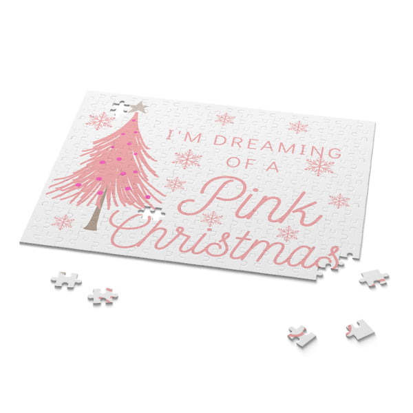 Dreaming of a Pink Christmas Puzzle (120, 252, 500-Piece)