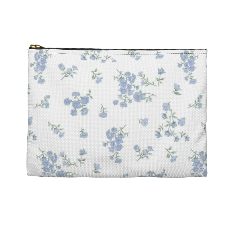 Blue Petals Accessory Pouch