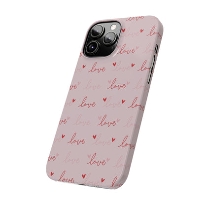 Love Silk Slim iPhone Case