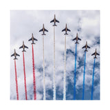 Red White and Blue Planes Matte Canvas, Stretched