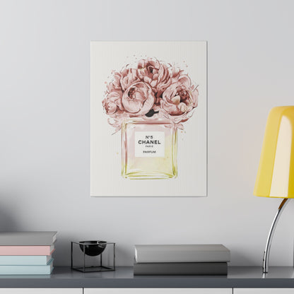 Luxury Fragrance Bouquet Matte Canvas, Stretched