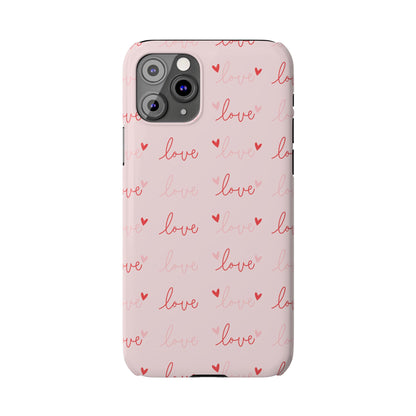Love Silk Slim iPhone Case