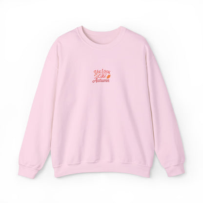 You Look Like Autumn Embroidered Crewneck Sweatshirt