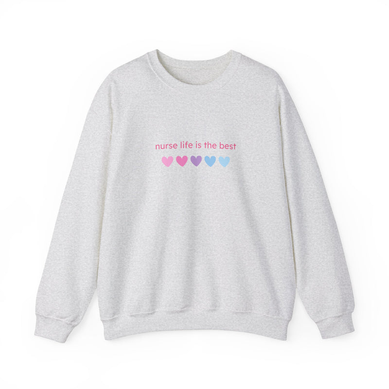 Nurse Life is Best Heavy Blend™ Crewneck Sweatshirt