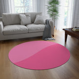 Pink Duo Round Rug