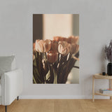 Sunrise Tulips Matte Canvas, Stretched