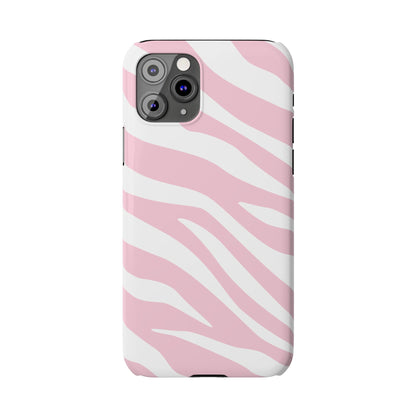 Pink Zebra Slim iPhone Case