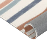 Denim Striped Area Rug