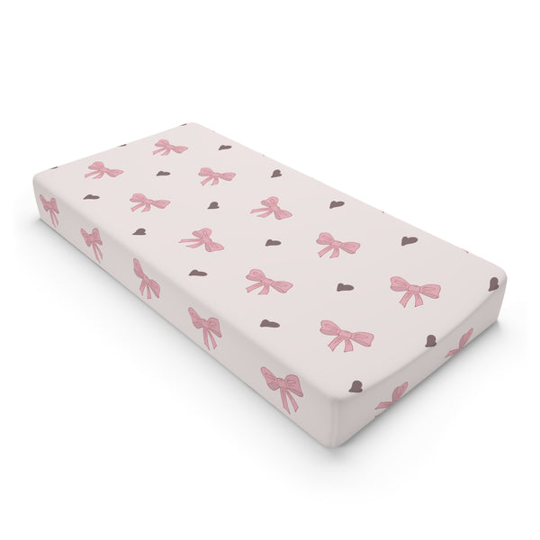 Soft Bows Baby Changing Pad Cover