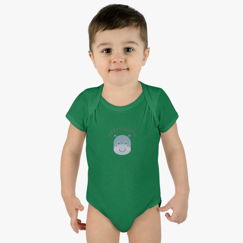 Happy Hippo Baby Bodysuit