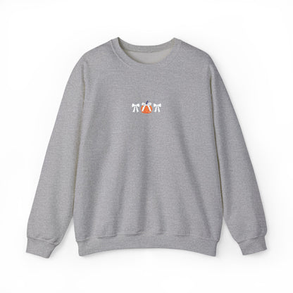Coquette Pumpkin Embroidered Crewneck Sweatshirt