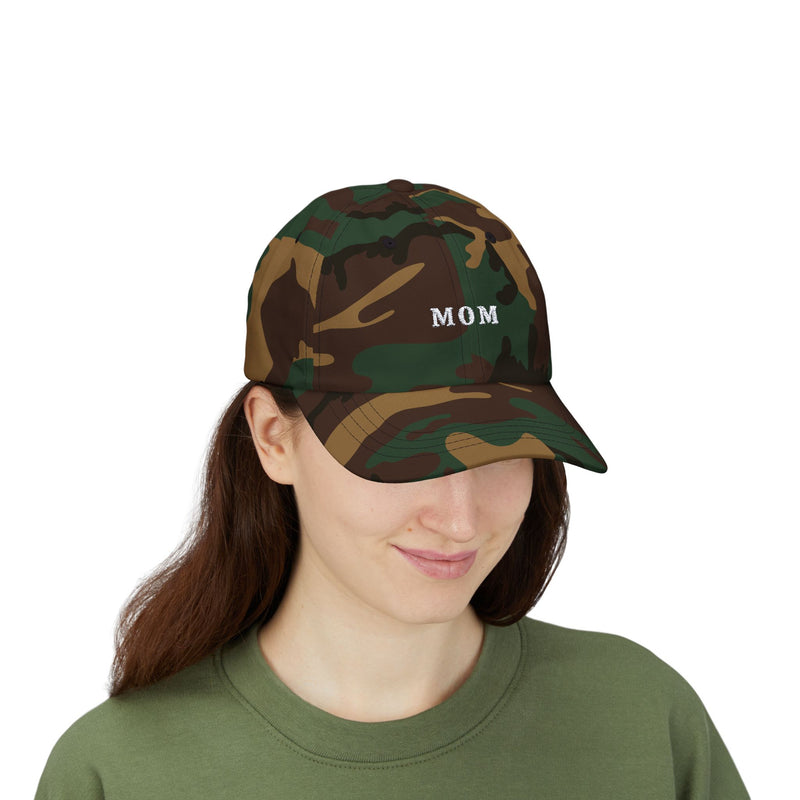 Embroidered Mom Classic Dad Cap