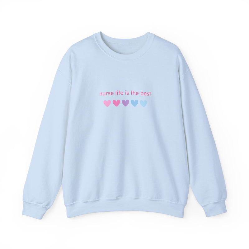 Nurse Life is Best Heavy Blend™ Crewneck Sweatshirt