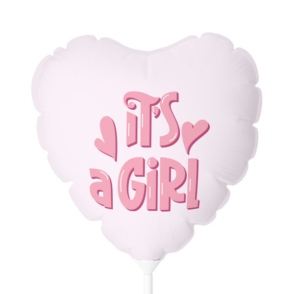 It's a Girl Heart Gender Reveal 11" Balloon