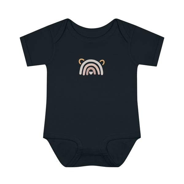 Rainbow Heart Baby Bodysuit