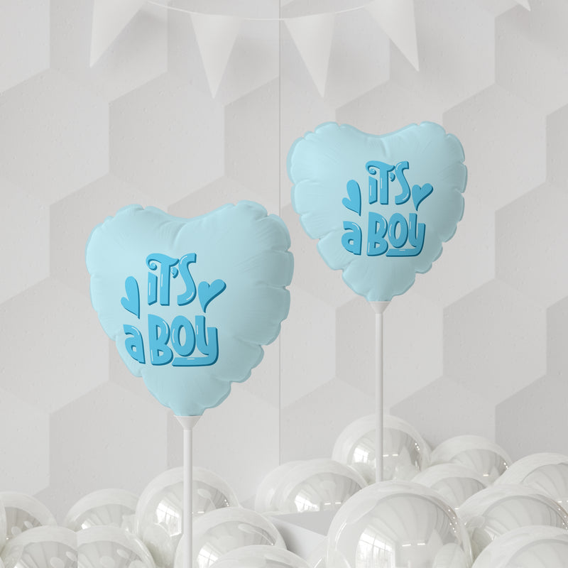 It's a Boy Heart Gender Reveal 11" Balloon