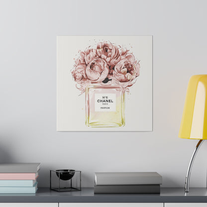 Luxury Fragrance Bouquet Matte Canvas, Stretched