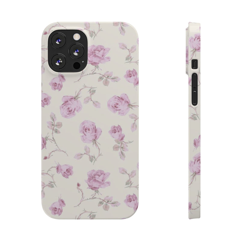 Lavender Rose Slim iPhone Case