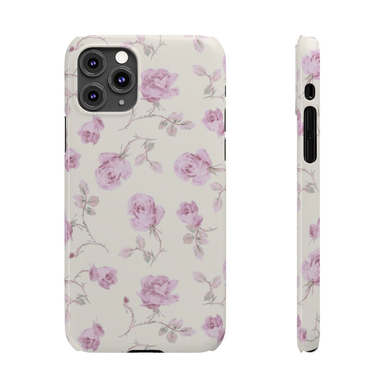 Lavender Rose Slim iPhone Case