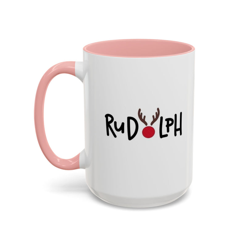 Rudolf Reindeer Accent Coffee Mug (11, 15oz)