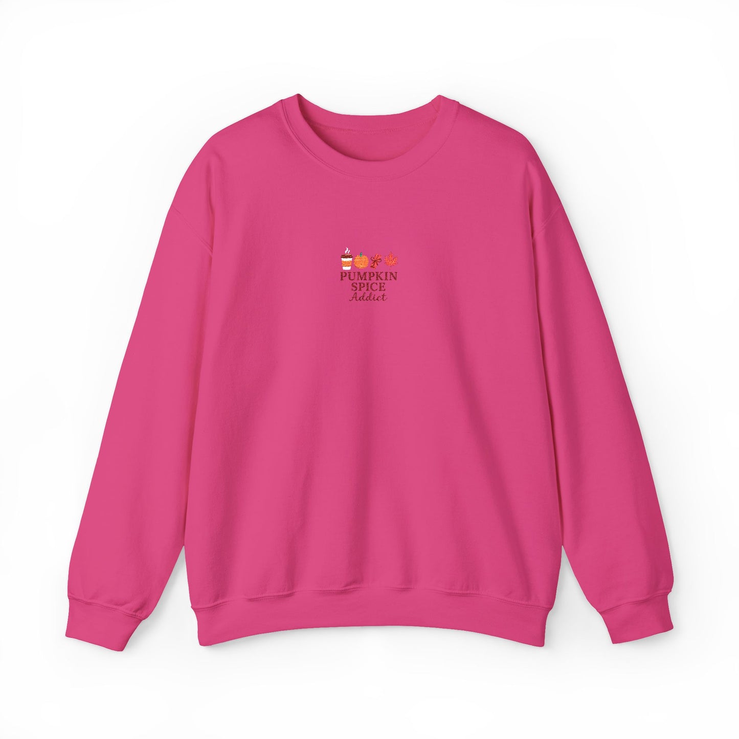 Pumpkin Spice Addict Embroidered Crewneck Sweatshirt