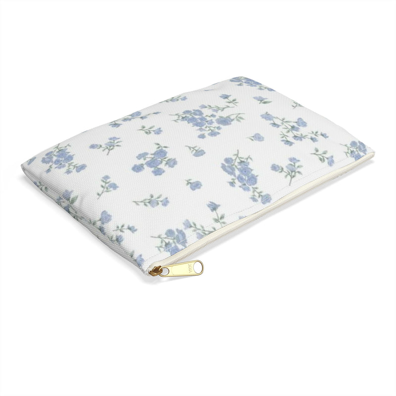 Blue Petals Accessory Pouch