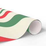 Red and Green Striped Wrapping Papers