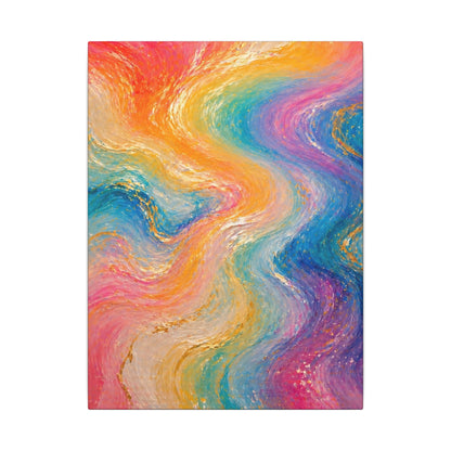 Rainbow Wave — Matte Canvas Wall Art
