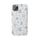 Blue Petals Slim iPhone Case