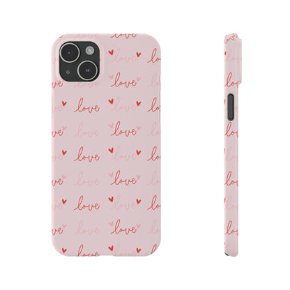 Love Silk Slim iPhone Case