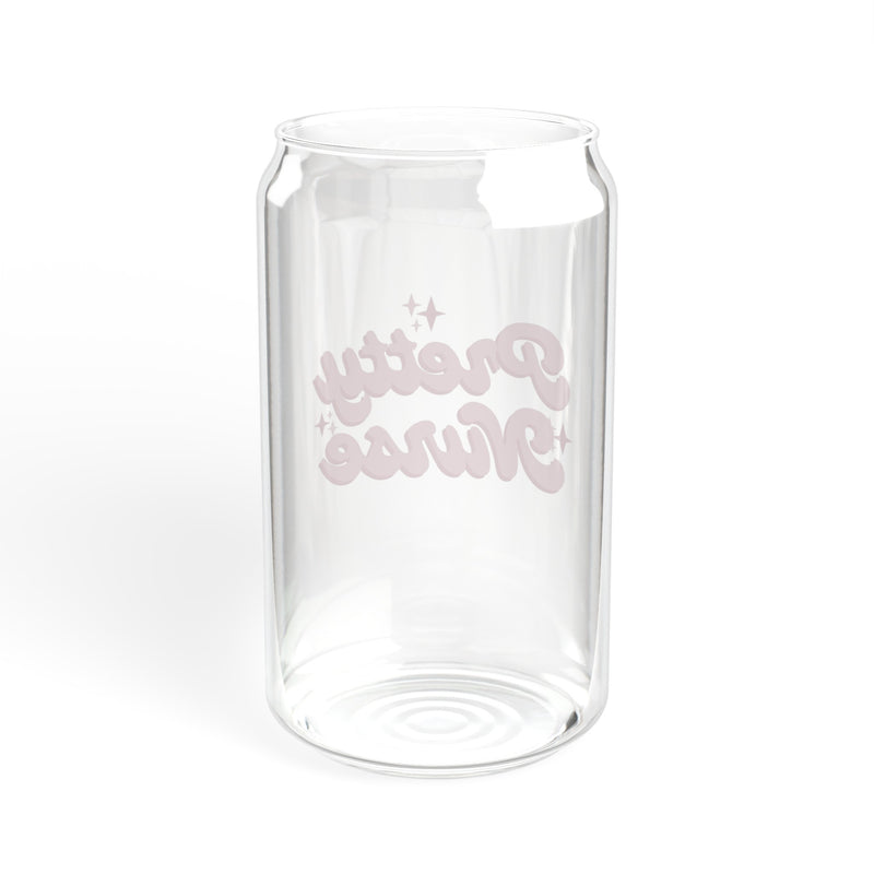 Pretty Nurse Sparkle Sipper Glass