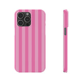 Pink Striped Slim iPhone Case