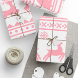 Pink Christmas Noel Wrapping Papers