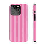 Pink Striped Slim iPhone Case