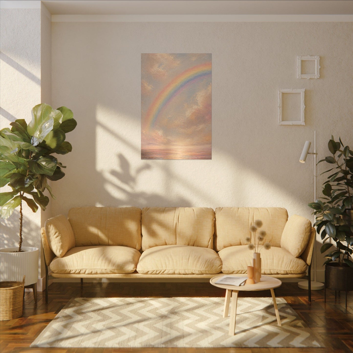 Rainbow Horizon Canvas Print — Matte Stretched Canvas