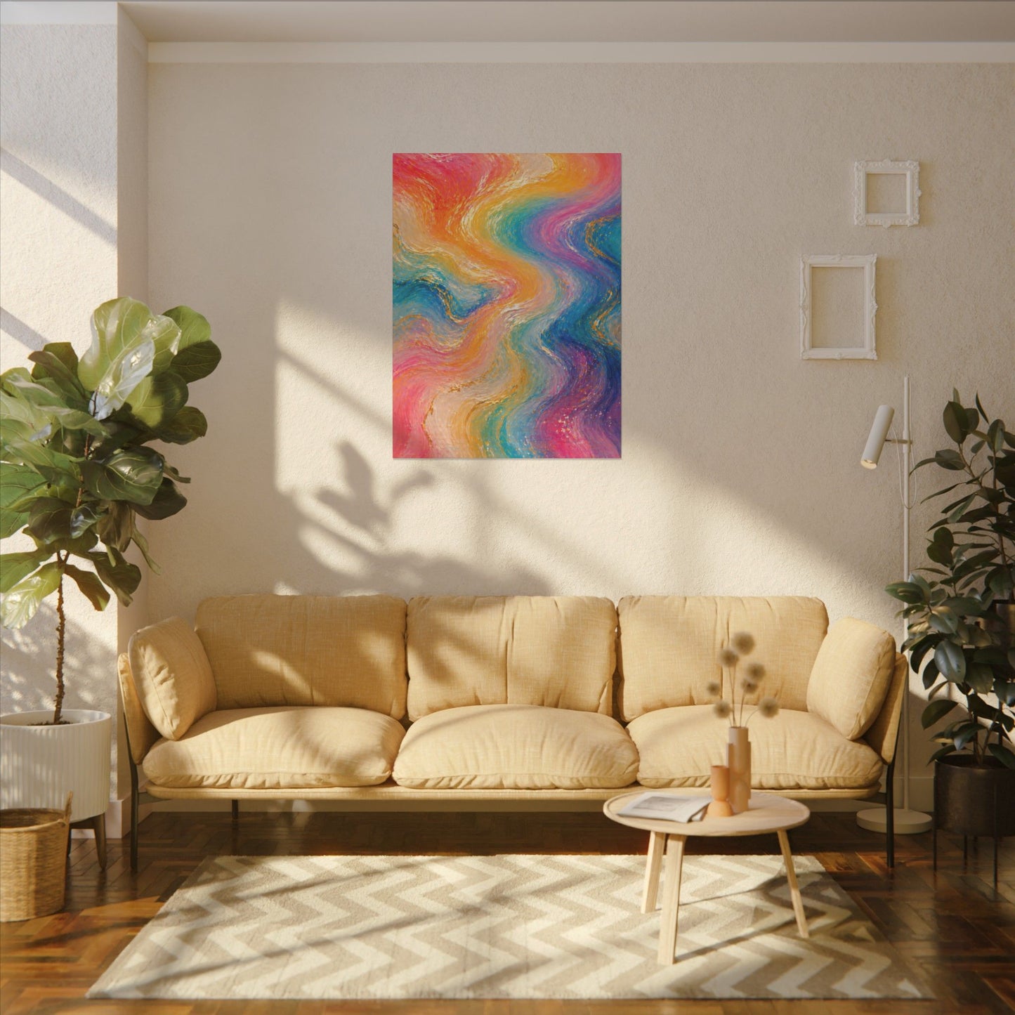 Rainbow Wave — Matte Canvas Wall Art