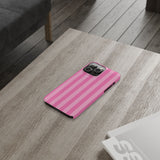 Pink Striped Slim iPhone Case